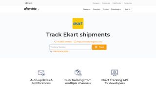 
                            4. Ekart Tracking - AfterShip