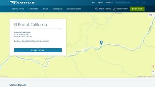 
                            4. El Portal, CA (EPL) | Amtrak