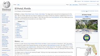 
                            1. El Portal, Florida - Wikipedia