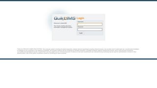 
                            11. eLab Solutions - QuikLIMS - Login