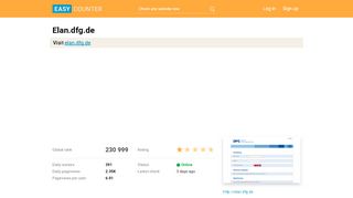 
                            5. Elan.dfg.de: elan Portal - Easy Counter
