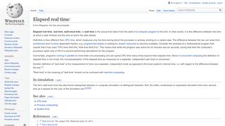 
                            2. Elapsed real time - Wikipedia