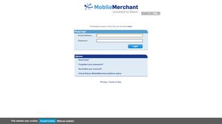 
                            5. Elavon MobileMerchant: Login