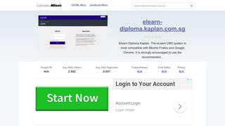 
                            2. Elearn-diploma.kaplan.com.sg website. Kaplan …