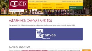 
                            4. eLearning: Canvas and D2L - Sacramento City College -