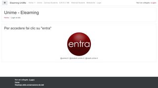 
                            2. Elearning: Login al sito - Unime