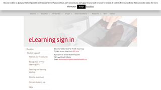 
                            3. eLearning sign in - Education for Health