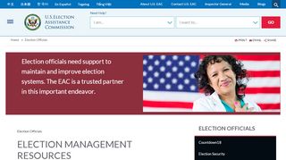 
                            2. Election Management Resources | US Election Assistance Commission