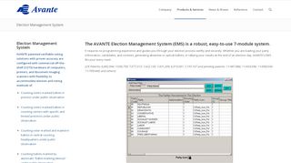 
                            4. Election Management System | Avante International Technology, Inc.