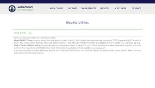 
                            8. Electric Utilities - Aiken County Government