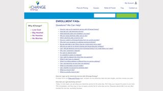 
                            3. Electricity Service Enrollment FAQs| 4Change Energy