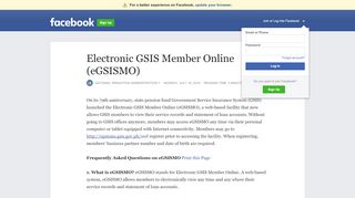 
                            9. Electronic GSIS Member Online (eGSISMO) | Facebook