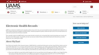 
                            5. Electronic Health Records | UAMSHealth