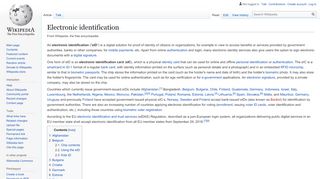 
                            2. Electronic identification - Wikipedia