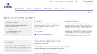 
                            8. Electronic Payment Enrollment | Claims | Zurich Insurance