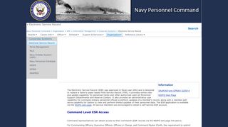 
                            1. Electronic Service Record - United States Navy