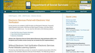 
                            4. Electronic Services Portal - California Department of Social Services