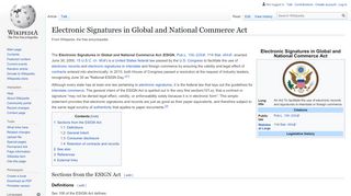 
                            5. Electronic Signatures in Global and National Commerce Act ...