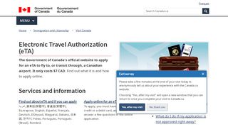 
                            4. Electronic Travel Authorization (eTA) - Canada.ca