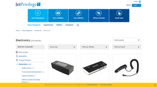 
                            9. Electronics : JetPrivilege Reward Store