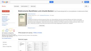 
                            11. Elektronische Bankfilialen und virtuelle Banken: Das ... - Google Books Result