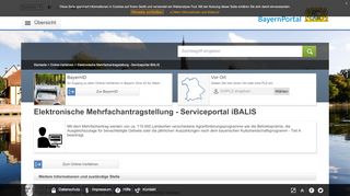 
                            4. Elektronische Mehrfachantragstellung - Serviceportal iBALIS ...