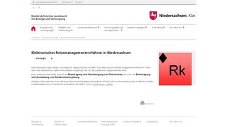 
                            4. Elektronisches Reisemanagementverfahren in Niedersachsen - NLBV