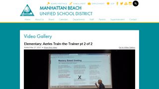 
                            9. Elementary: Aeries Train-the-Trainer pt 2 of 2 | Manhattan Beach ...