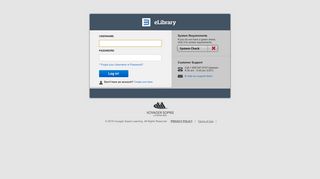 
                            8. eLibrary Login Page