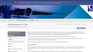 
                            1. eLicensing guidance for pilots | UK Civil Aviation Authority