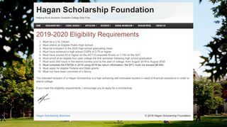 
                            5. Eligibility | Hagan Scholarship Foundation