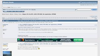 
                            4. Eligius: 0% Fee BTC, 105% PPS NMC, No registration, CPPSRB ...