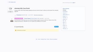 
                            2. eliminate AOL Care Portal – Customer Feedback for AOL