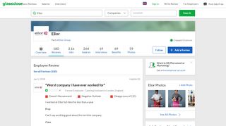 
                            8. Elior - Worst company I have ever worked for | Glassdoor.co.uk