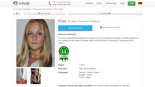 
                            6. Elisa: 11 Jobs als Promoter & Hostess - Mehrere Eins ...