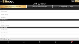 
                            2. EliteBet: Register