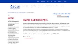 
                            4. Elizabeth City State University - Banner Account Services