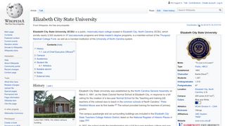 
                            1. Elizabeth City State University - Wikipedia