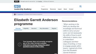 
                            1. Elizabeth Garrett Anderson programme - NHS …