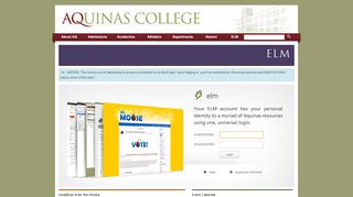 
                            3. ELM Login - Aquinas College