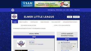 
                            1. ELMER LITTLE LEAGUE