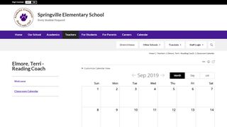 
                            8. Elmore, Terri - Reading Coach / Classroom Calendar