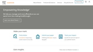 
                            5. Elsevier | An Information Analytics Business | Empowering ...