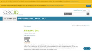 
                            7. Elsevier, Inc. - ORCID