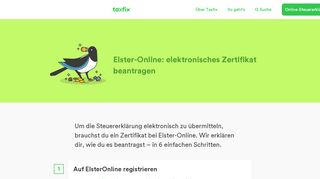 
                            8. Elster-Online: elektronisches Zertifikat beantragen - …