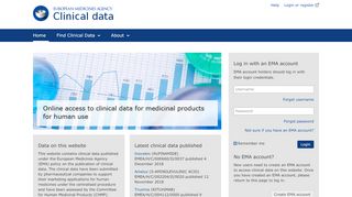 
                            4. EMA Clinical Data - europa.eu