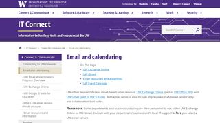 
                            5. Email and calendaring | IT Connect