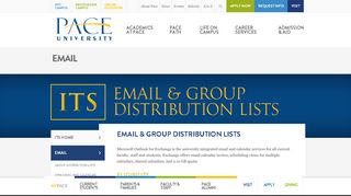 
                            2. Email and Group Distribution Lists - Pace University