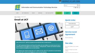 
                            10. Email at UCT | Information and Communication Technology ...