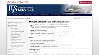 
                            4. Email & Calendar | ITS - Queen's University